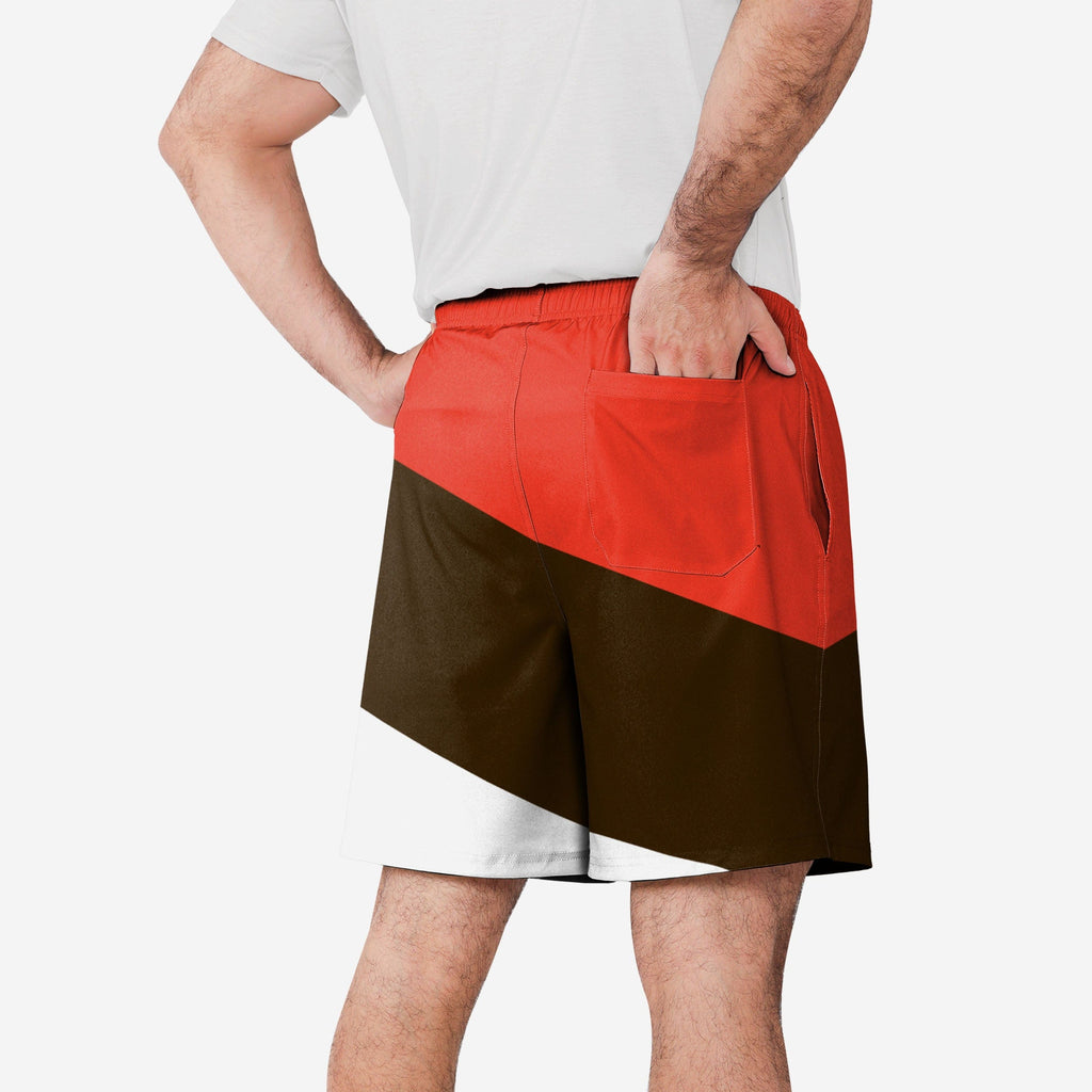 FOCO Double Down Liner Training Shorts Brown XL 3