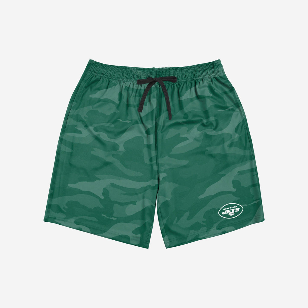 FOCO New York Jets Cool Camo Training Shorts Green Large Men 4