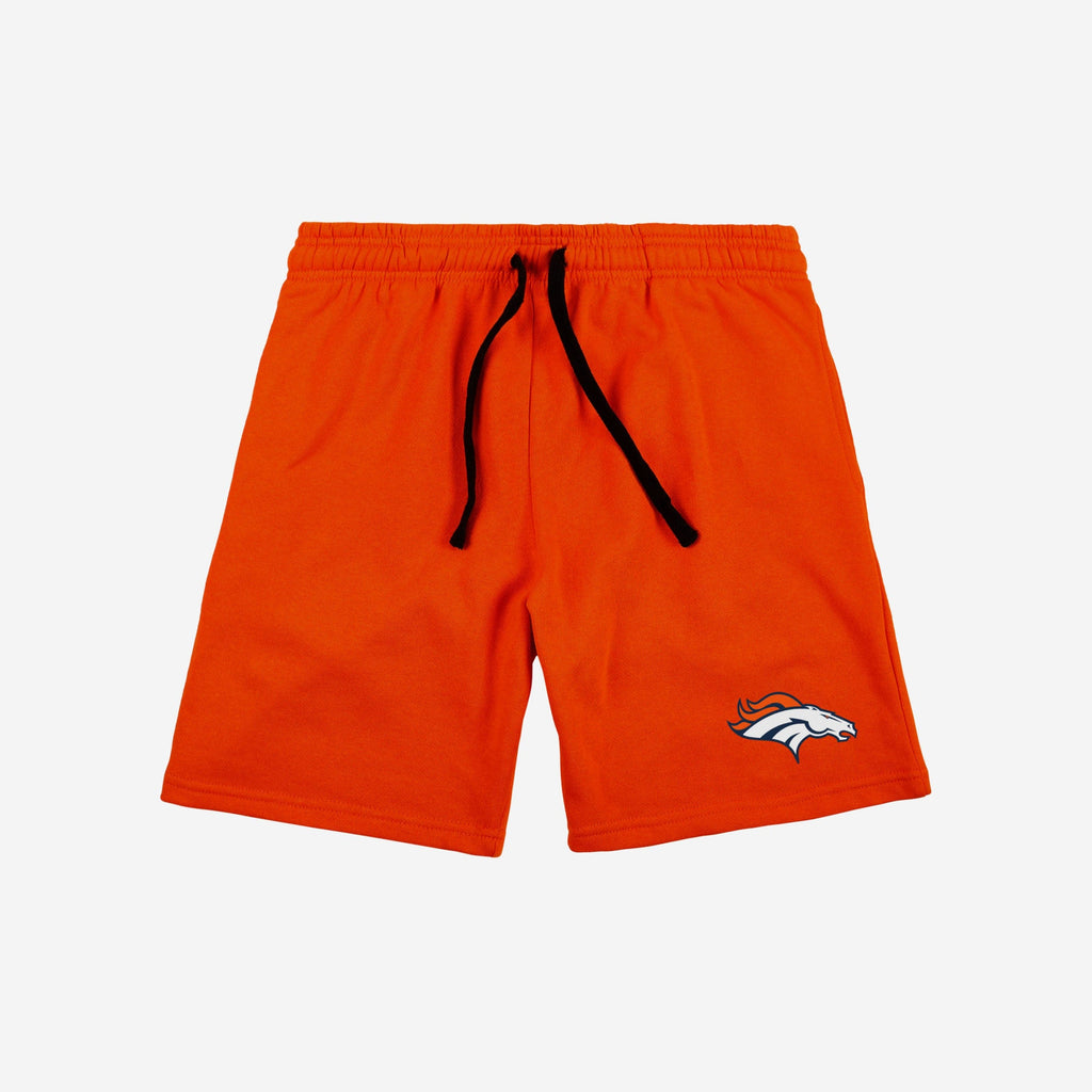 FOCO Denver Broncos Solid Fleece Shorts Navy 2XL 4