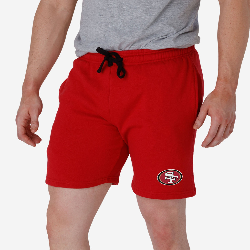 FOCO San Francisco 49ers Solid Fleece Shorts Red L 2