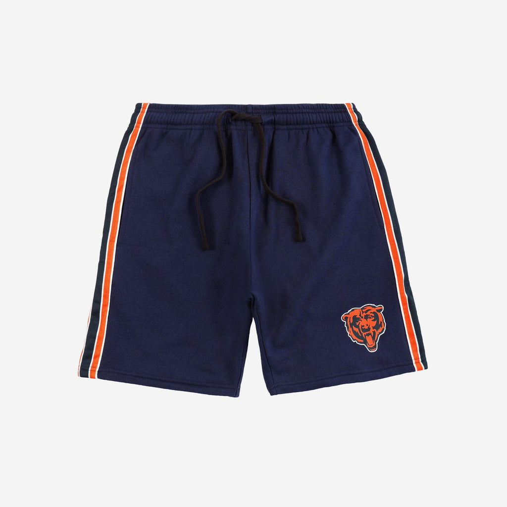 FOCO Chicago Bears Side Stripe Fleece Shorts Navy M 4