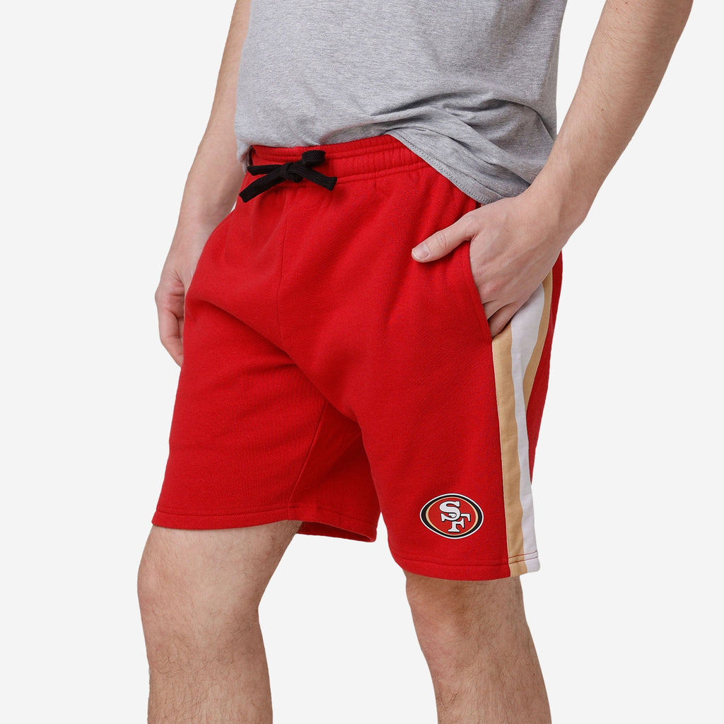 FOCO San Francisco 49ers Side Stripe Fleece Shorts - M - Herren 2
