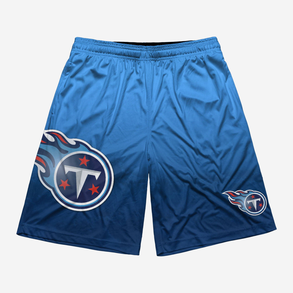 FOCO Tennessee Titans Gradient Big Logo Training Shorts Navy/M 3