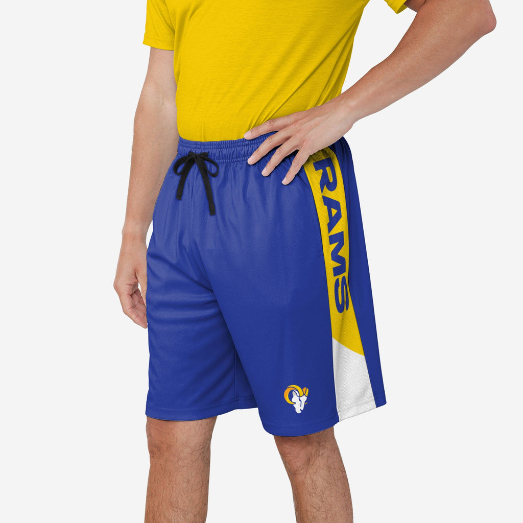 FOCO Los Angeles Rams Training Shorts Blue M 2