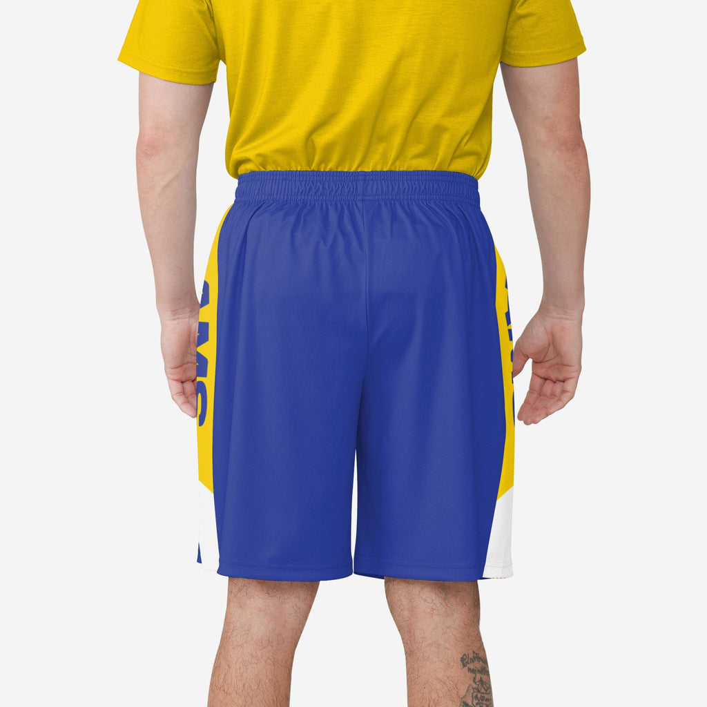 FOCO Los Angeles Rams Training Shorts Blue M 3