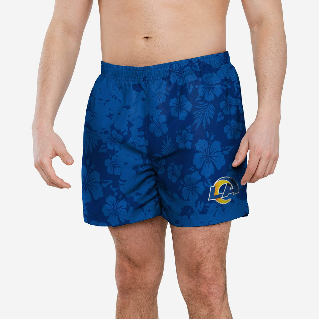 FOCO Los Angeles Rams Color Change-Up Swimming Trunks Blue L Men 2