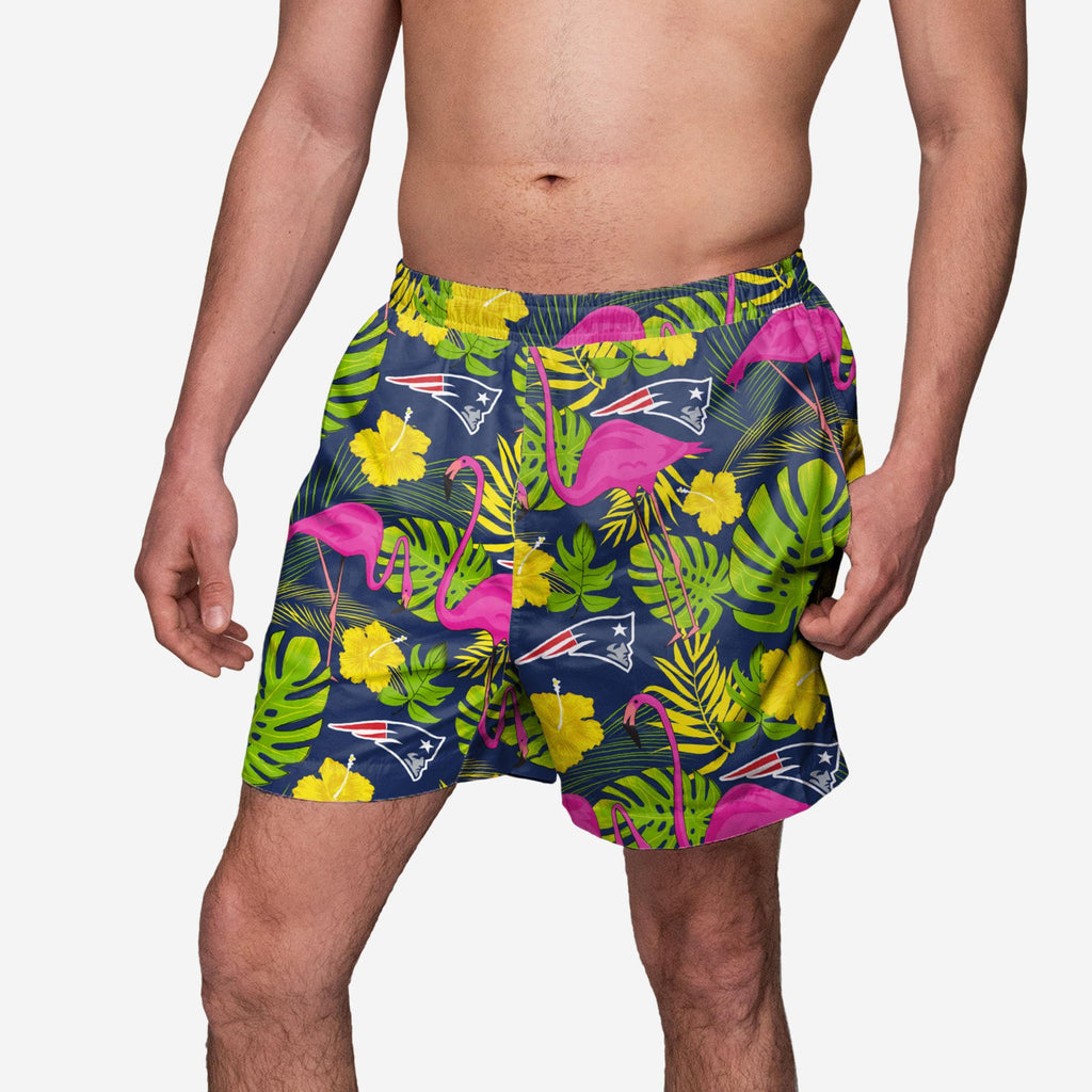 FOCO New England Patriots Highlights Swim Trunks Blue L 2