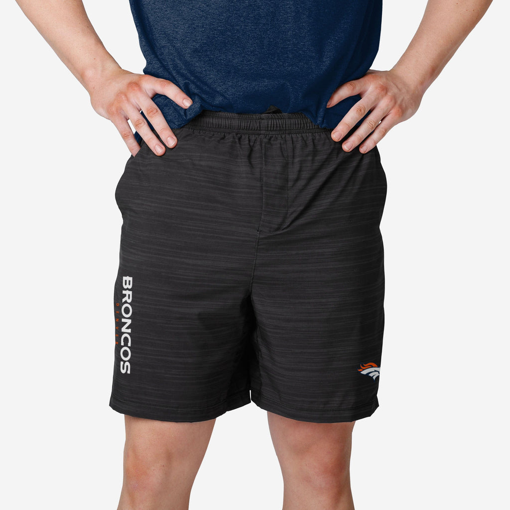 FOCO Denver Broncos Woven Liner Shorts Heathered Black 2XL 2