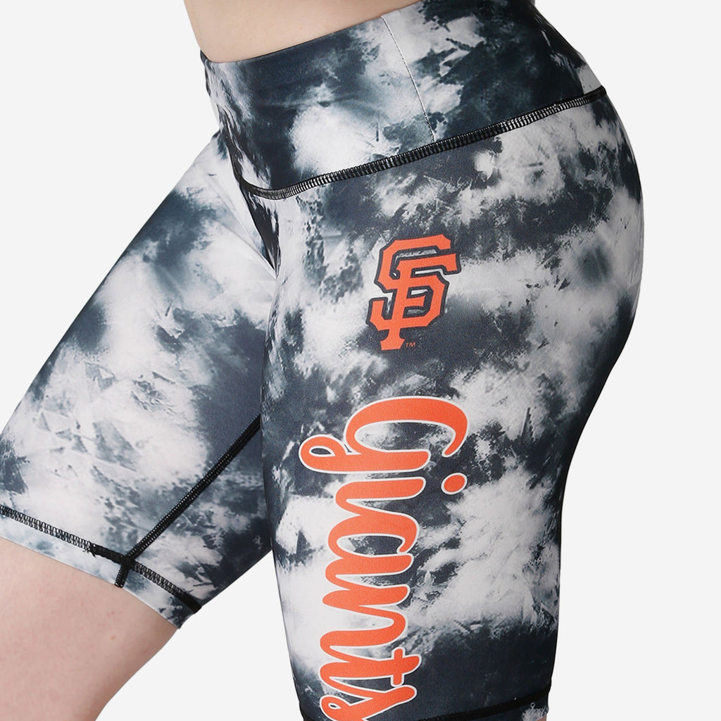 FOCO San Francisco Giants Tie-Dye Bike Shorts Women Large 4