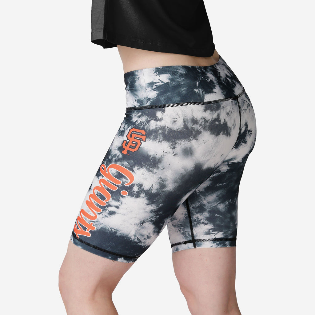 FOCO San Francisco Giants Tie-Dye Bike Shorts Women Large 3