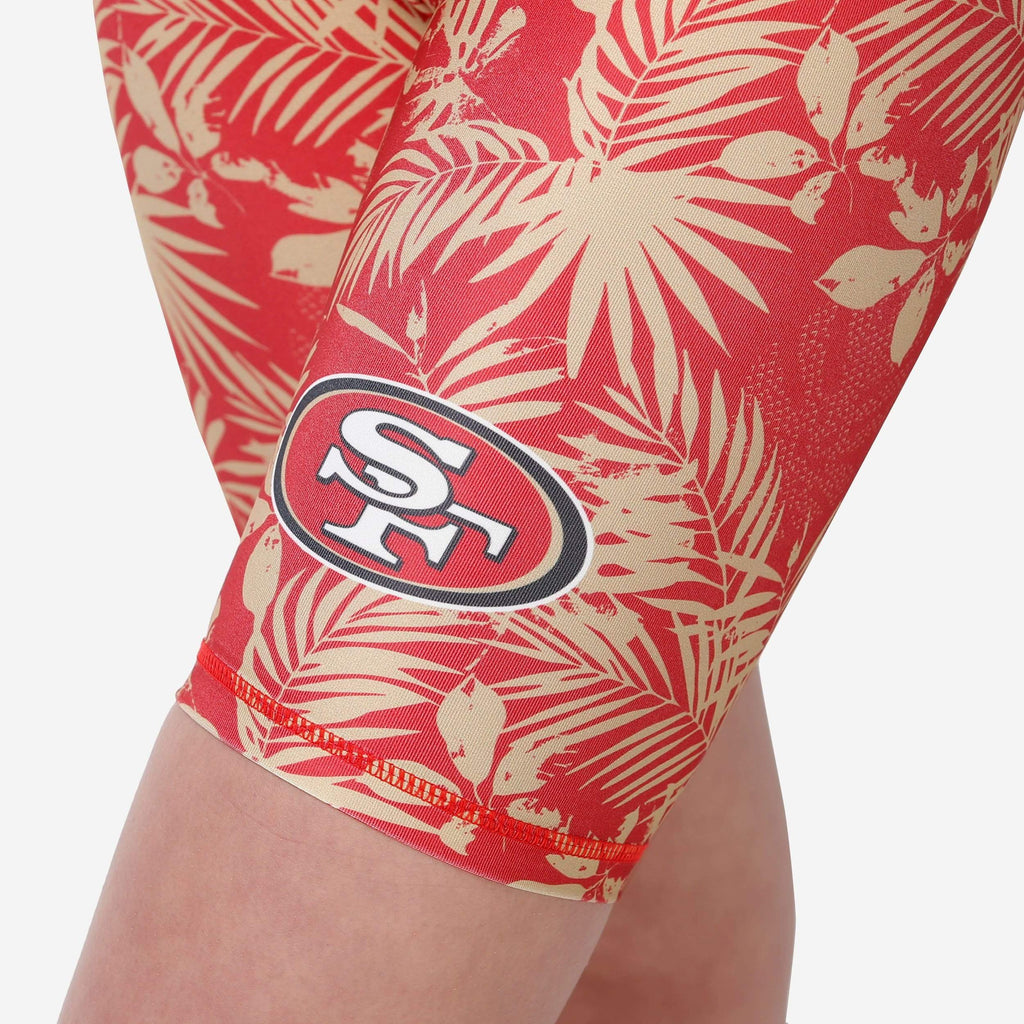 FOCO San Francisco 49ers Floral Bike Shorts S 4