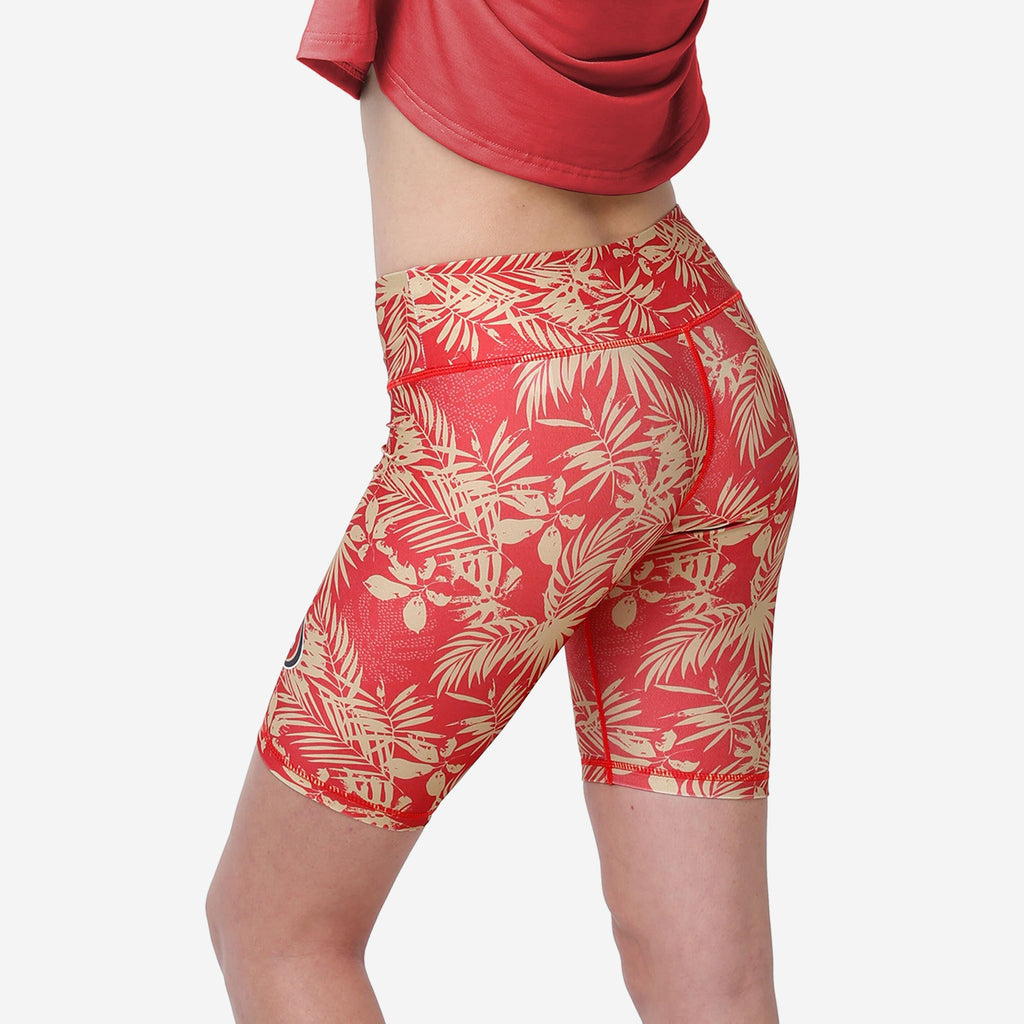 FOCO San Francisco 49ers Floral Bike Shorts S 3
