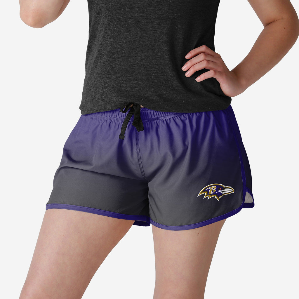 FOCO Baltimore Ravens Gradient Running Shorts Black/L 2