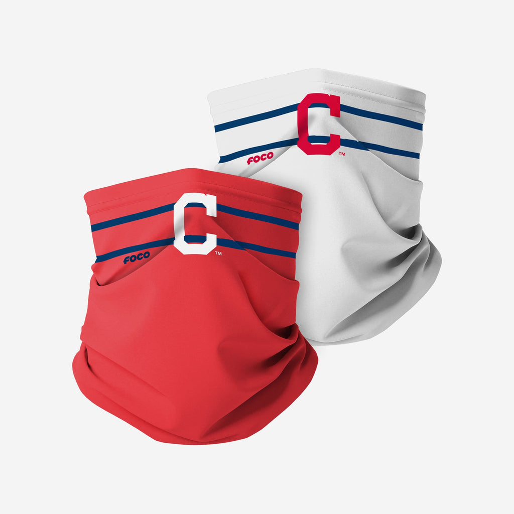 FOCO Cleveland Guardians Gestickte 2er Pack Schlauchschal - Unisex 2