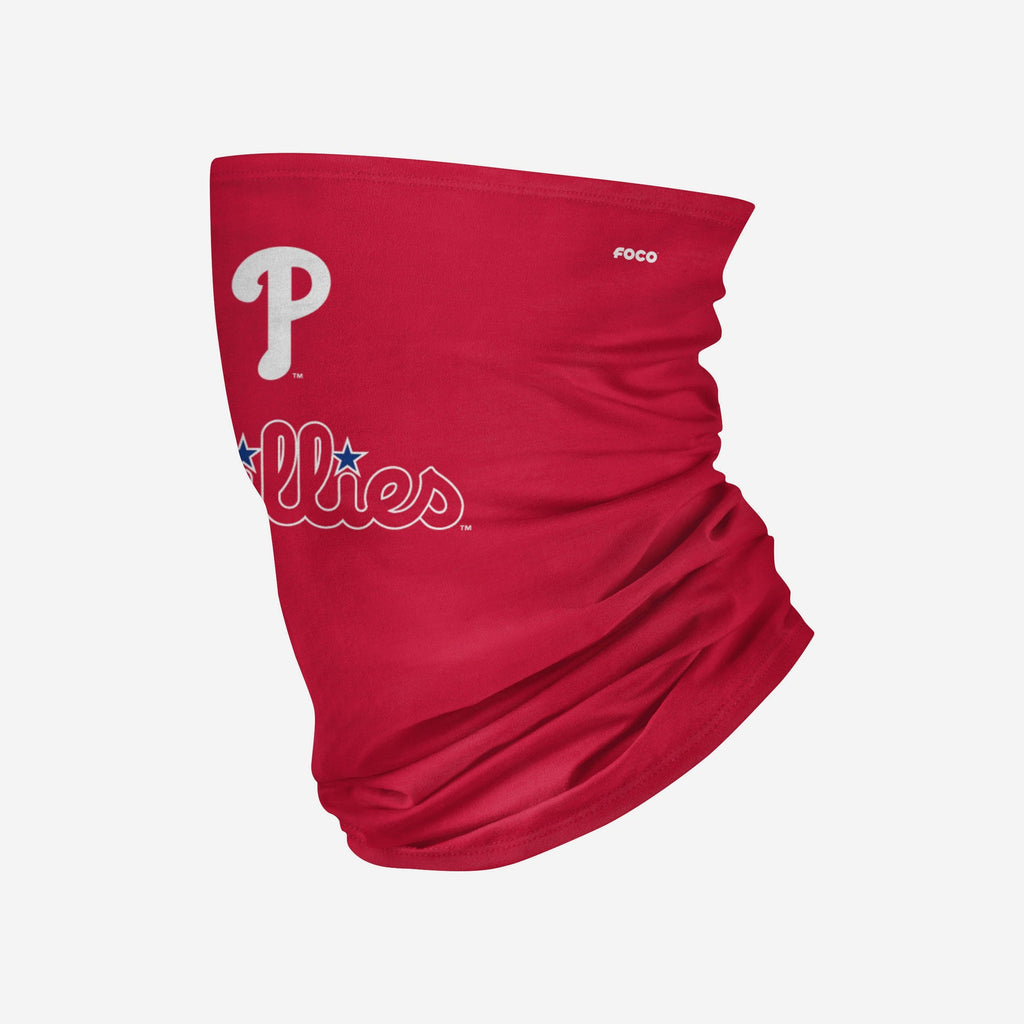 Philadelphia Phillies Team Logo Stitched Gaiter Scarf FOCO - FOCO.com