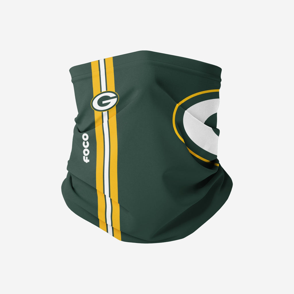 Green Bay Packers On-Field Sideline Logo Gaiter Scarf FOCO Adult - FOCO.com