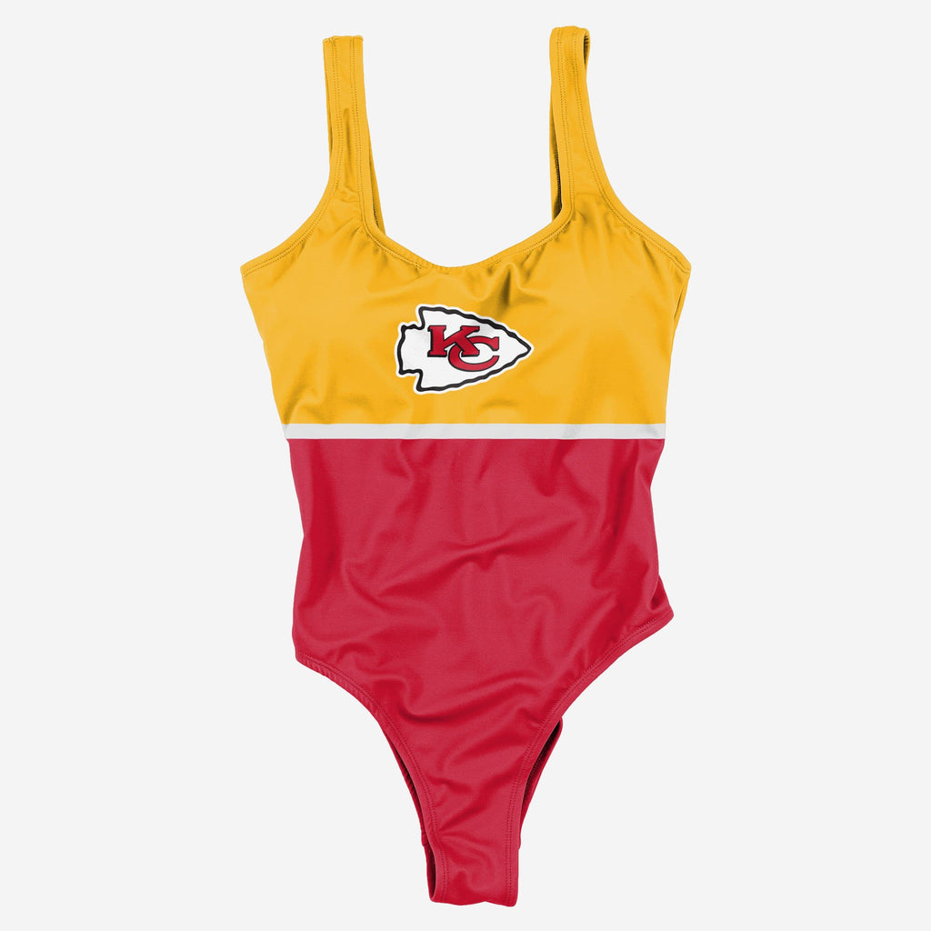Kansas City Chiefs Womens Beach Day One Piece Bathing Suit FOCO