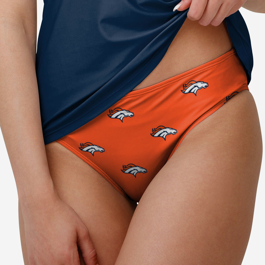 FOCO Summertime Mini Print Bikini Bottom Blue M 4