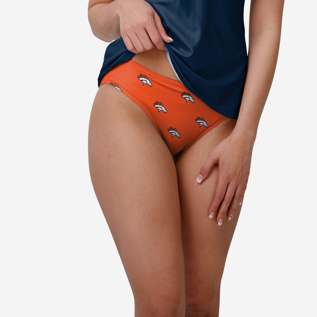 FOCO Summertime Mini Print Bikini Bottom Blue M 2