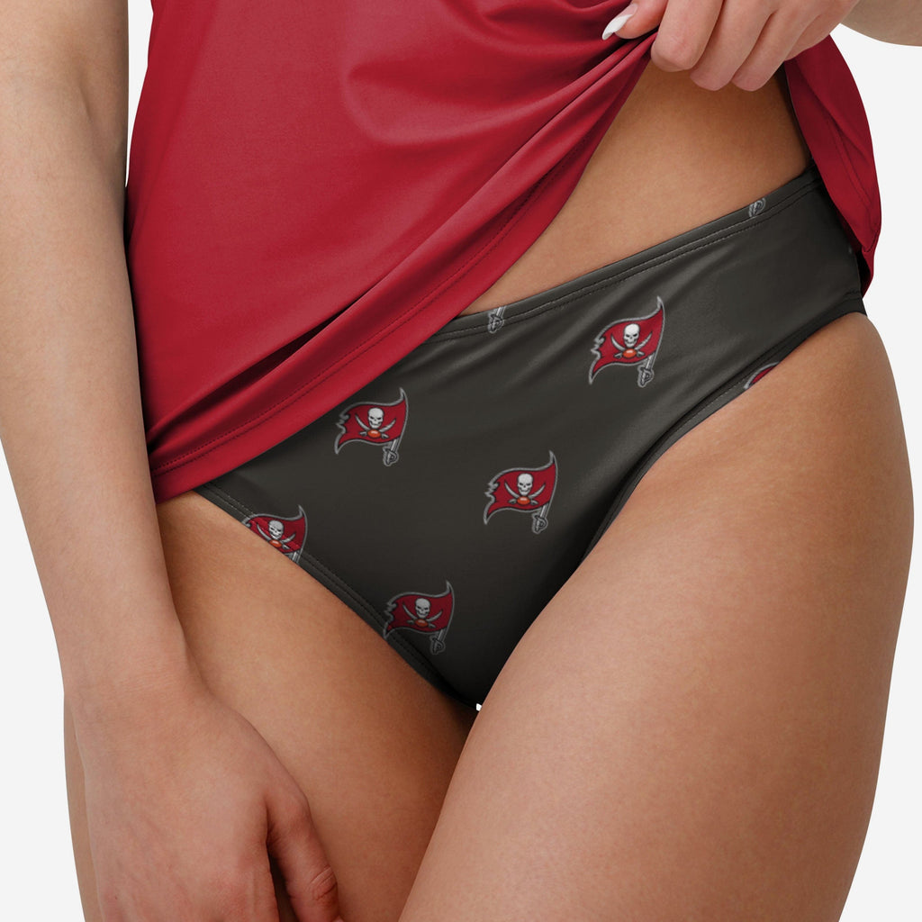 FOCO Summertime Mini Print Bikini Bottom Red L 4