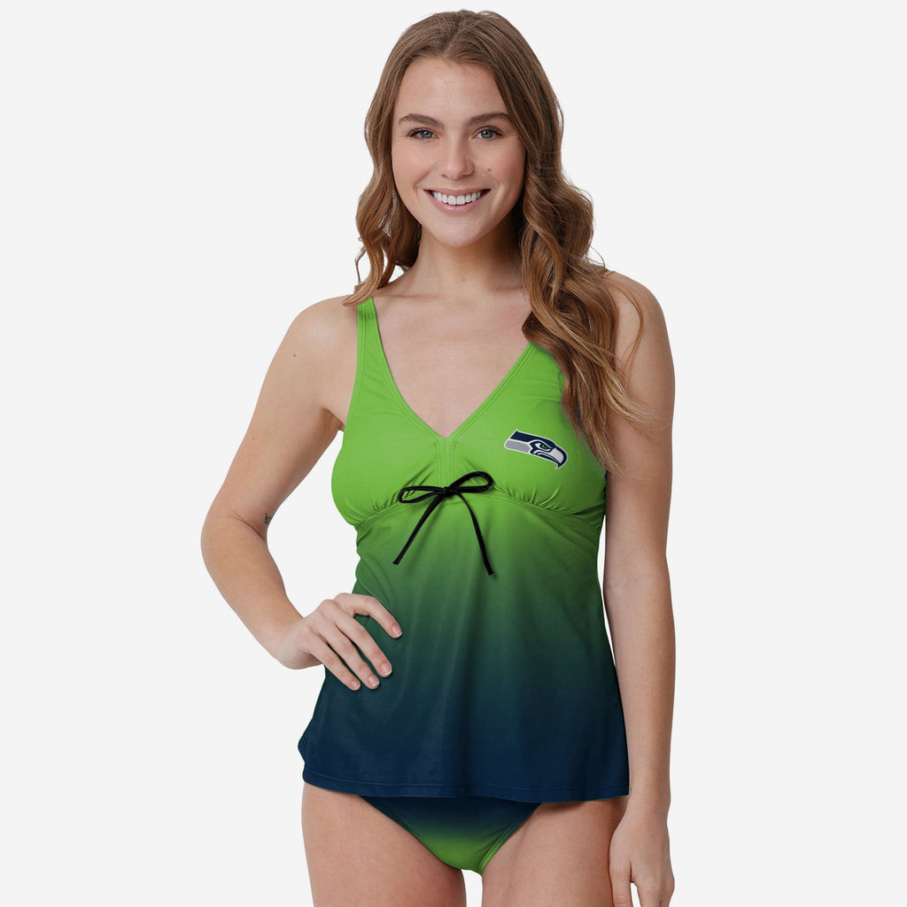 FOCO Seattle Seahawks Damen Gametime Gradient Tankini - S 2