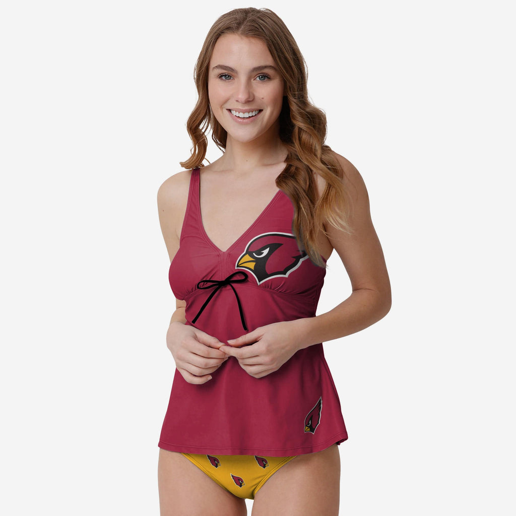 FOCO Arizona Cardinals Summertime Solid Tankini Blue L 2