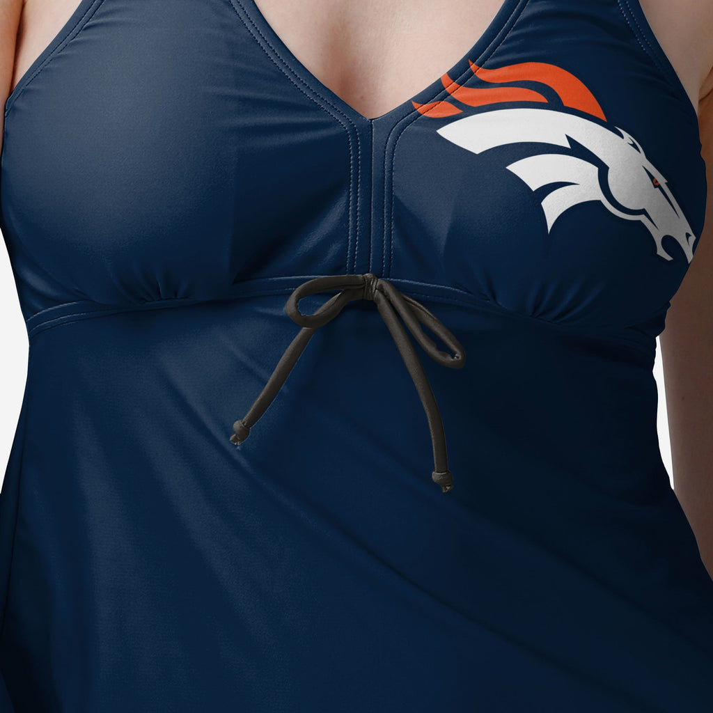 FOCO Denver Broncos Summertime Solid Tankini Blue L 4