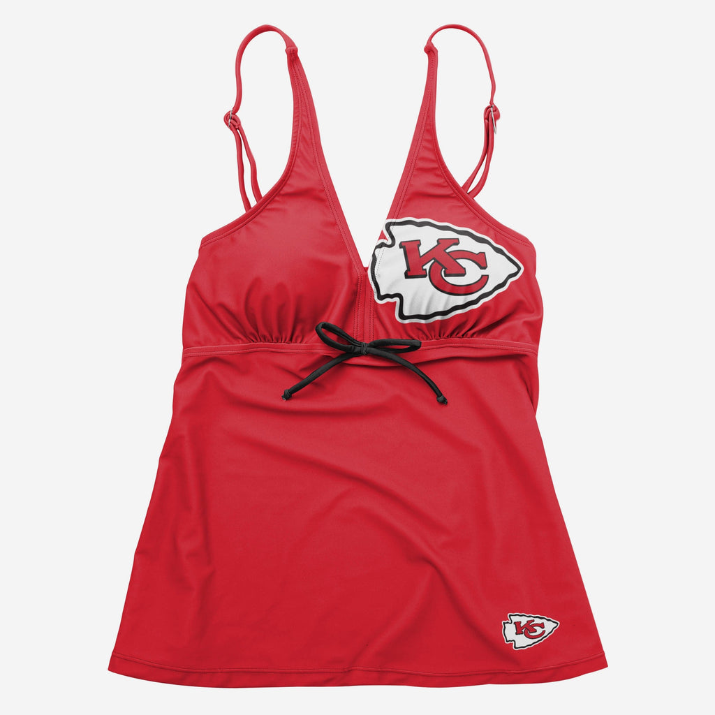 Kansas City Chiefs Womens Summertime Solid Tankini FOCO