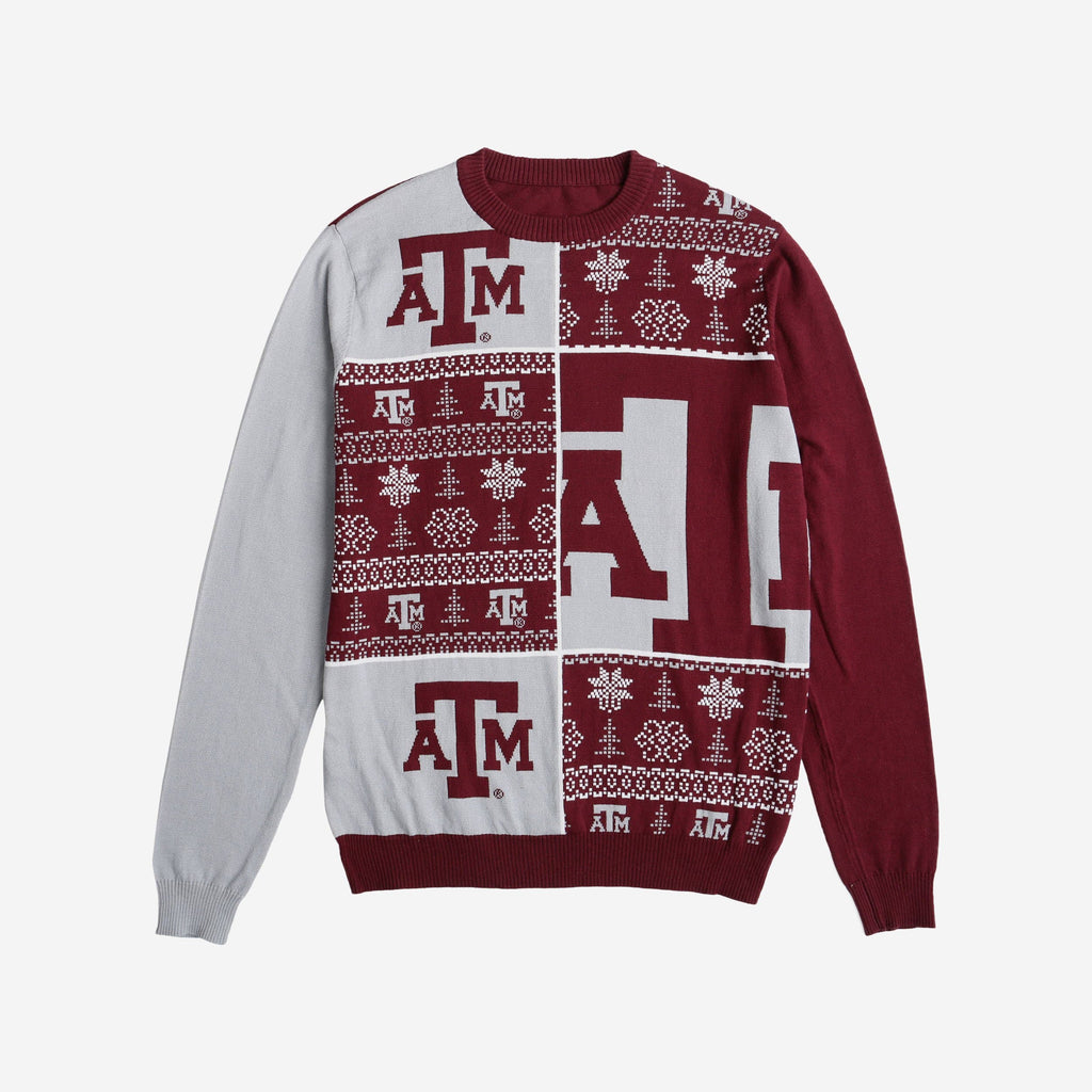 FOCO Texas A&M Aggies Busy Block Snowfall Pullover - Herren 2XL 4