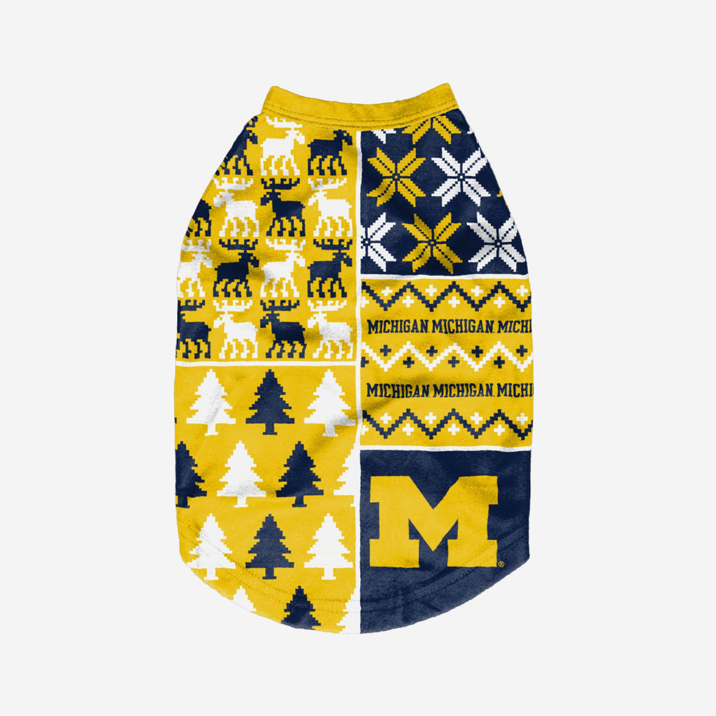 FOCO Michigan Wolverines Busy Block Pull pour Chien - M 3