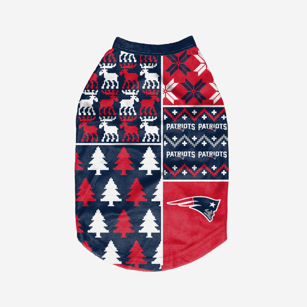 FOCO New England Patriots Busy Block Dog Sweater Small 3