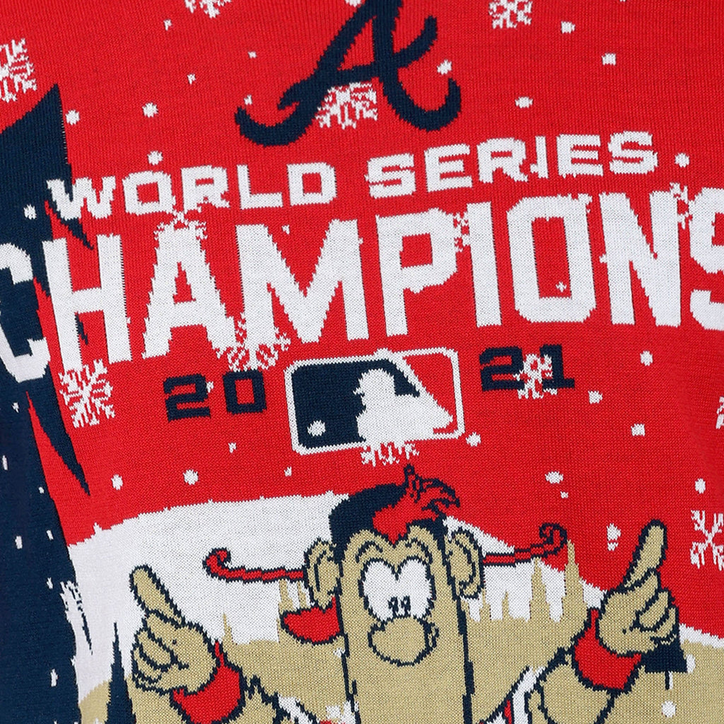 MLB Atlanta braves World Series Champions Christmas Snowplow Ugly AOP  Sweater For Thanksgiving - Freedomdesign