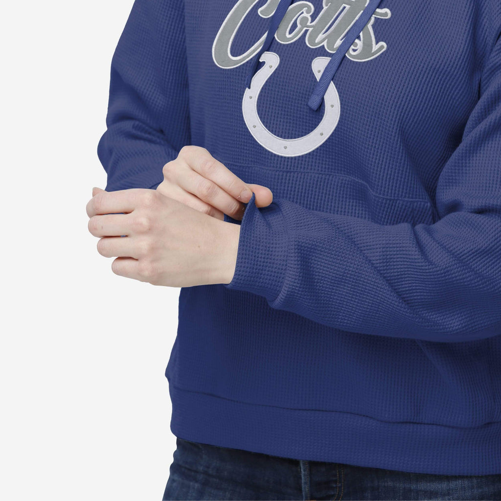 FOCO Indianapolis Colts Waffle Lounge Sweater Blue XL 4
