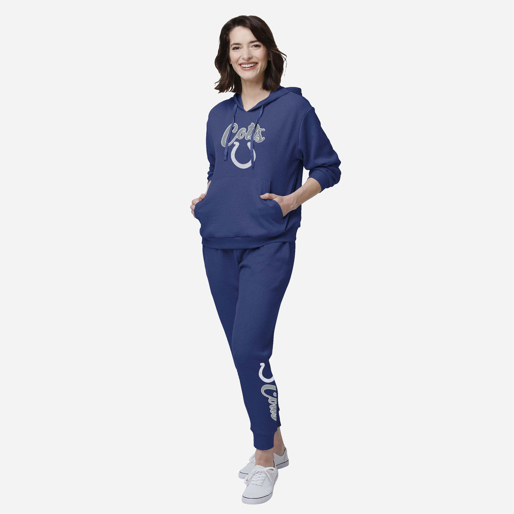 FOCO Indianapolis Colts Waffle Lounge Sweater Blue XL 3