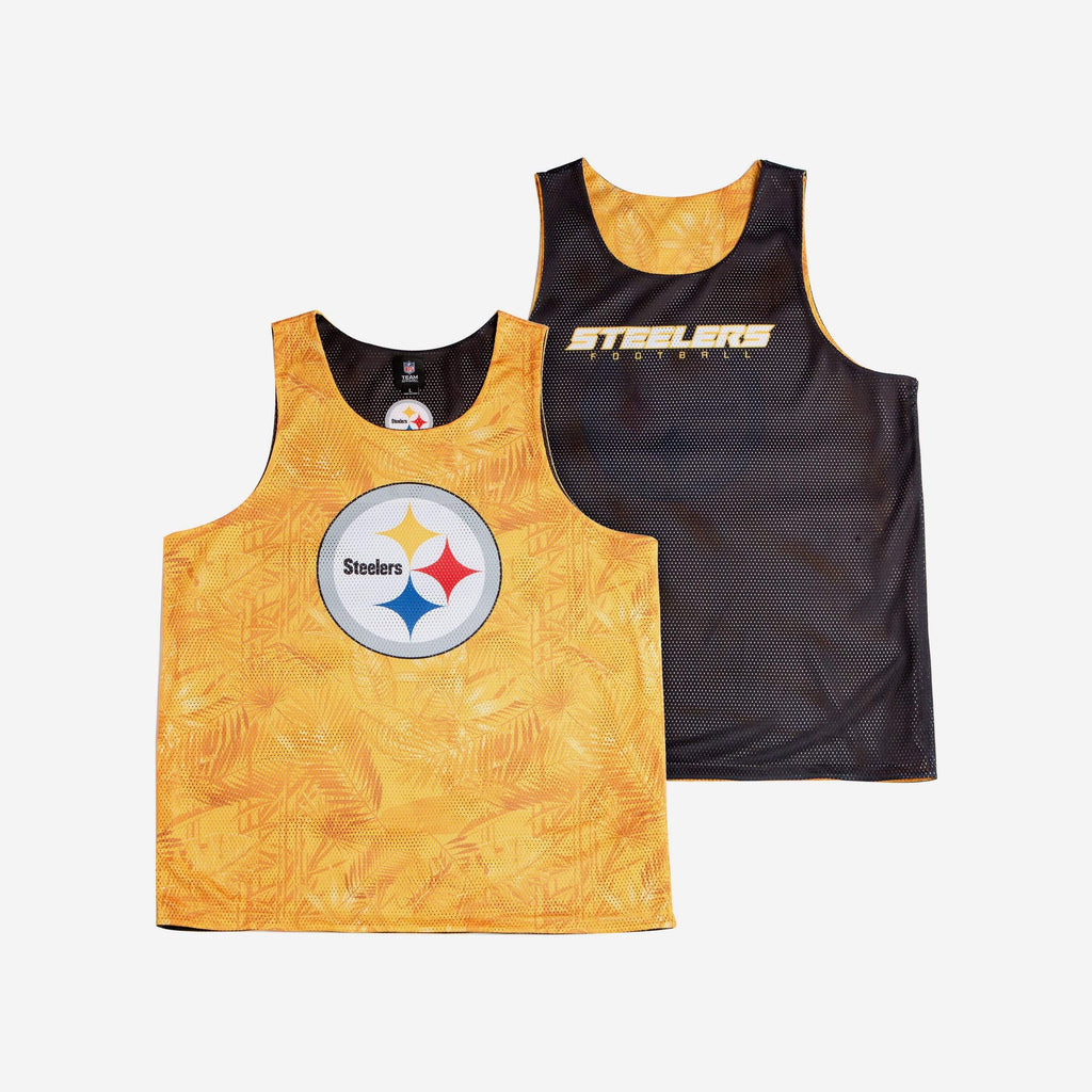 FOCO Pittsburgh Steelers Reversible Sleeveless Top Floral 2XL 3