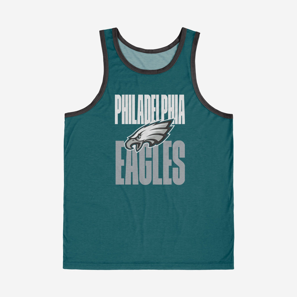 Philadelphia Eagles Solid Wordmark Sleeveless Top FOCO