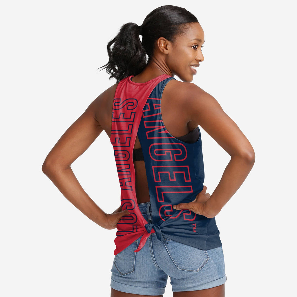 FOCO Tie-Breaker Sleeveless Top Red L 2