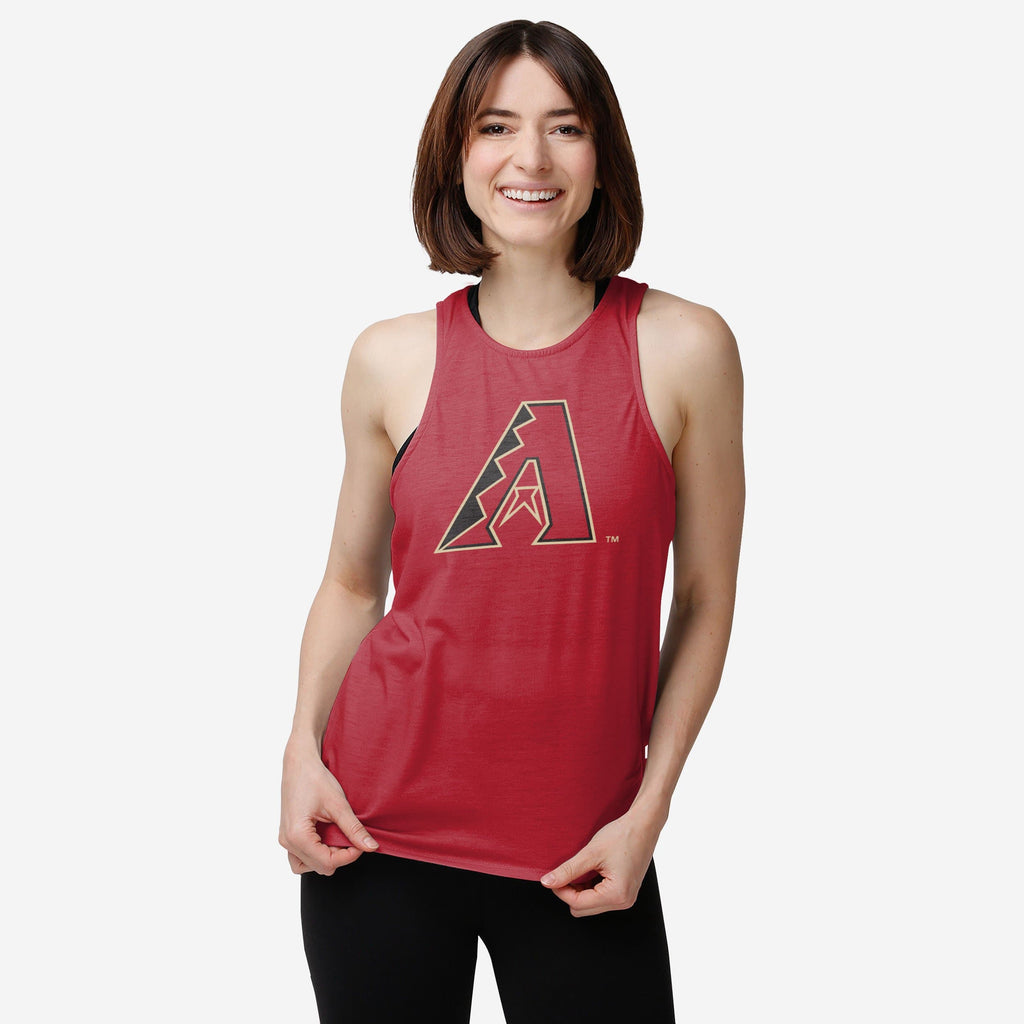 FOCO Tie-Breaker Sleeveless Top Women Red S 3