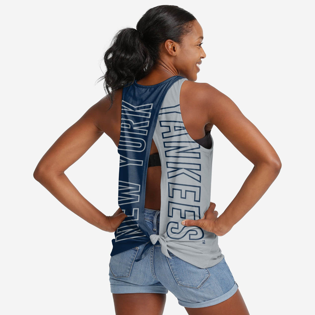 FOCO Tie-Breaker Sleeveless Top Navy XL 2