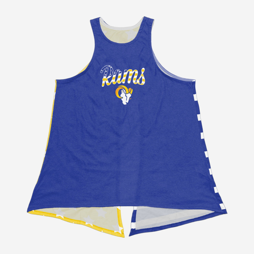 FOCO Los Angeles Rams Tie-Breaker Sleeveless Top Red/M 4