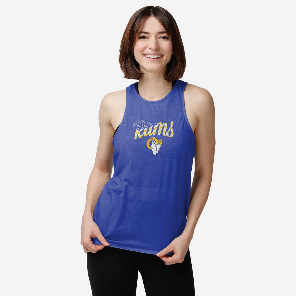 FOCO Los Angeles Rams Tie-Breaker Sleeveless Top Red/M 3