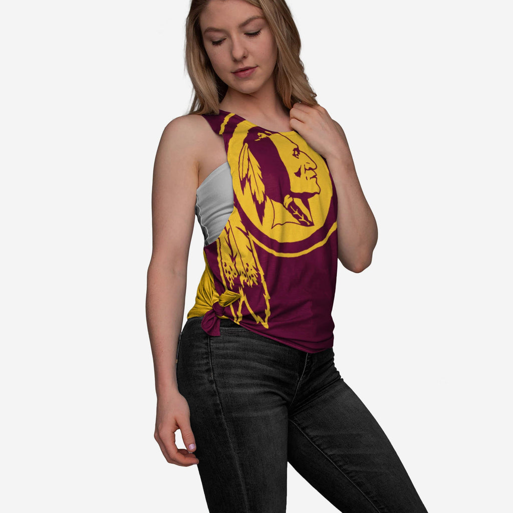 FOCO Washington Commanders Side-Tie Sleeveless Top S 2