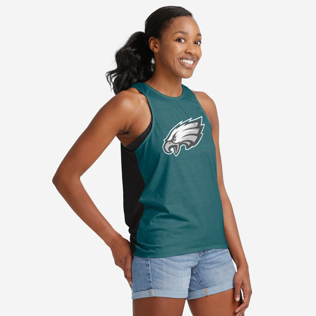Philadelphia Eagles Womens TieBreaker Sleeveless Top FOCO