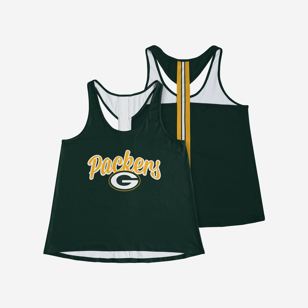 FOCO Green Bay Packers Wordmark Sleeveless Top Green M 4