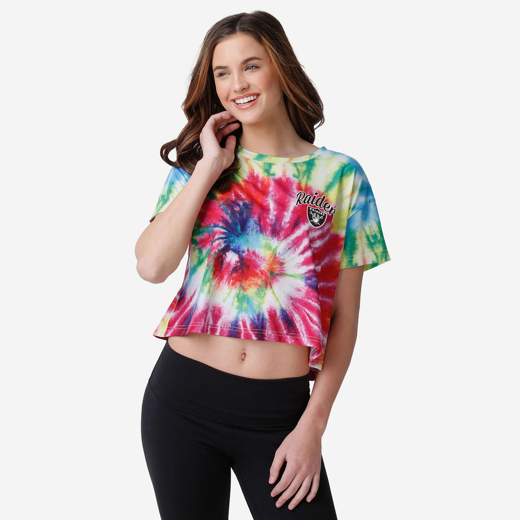 FOCO Las Vegas Raiders Tie-Dye Crop Top Pastel XL 2
