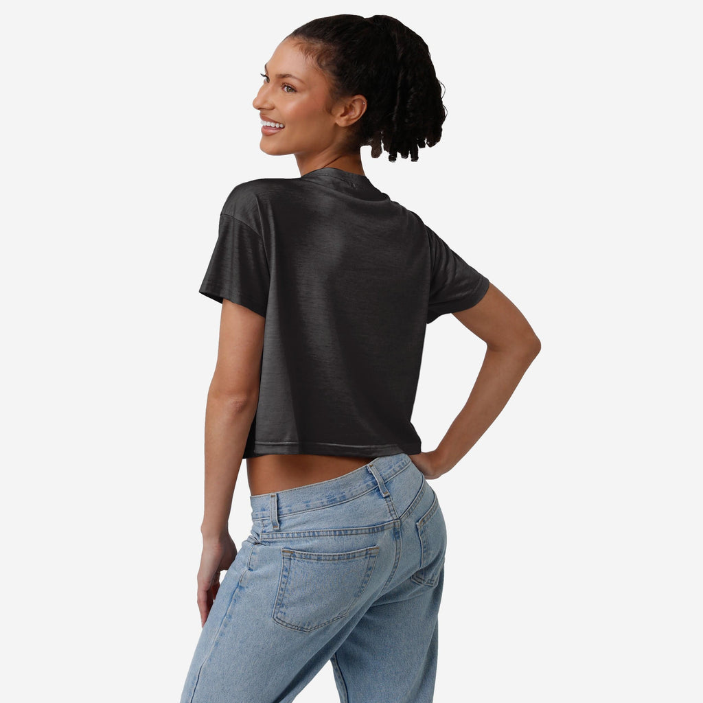 FOCO Las Vegas Raiders Solid Big Logo Crop Top Black 2XL 3