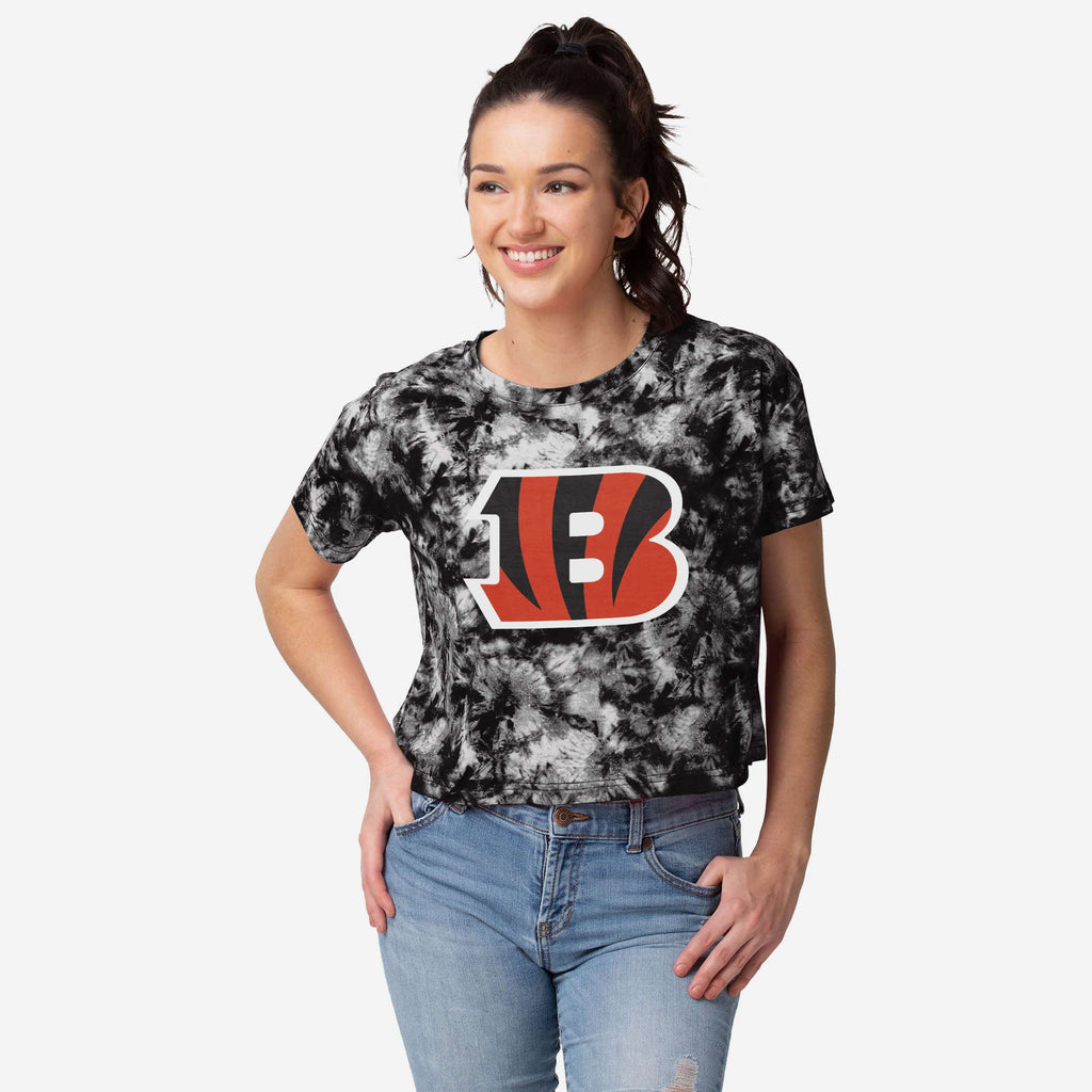 FOCO Cincinnati Bengals Tie-Dye Crop Top M 2