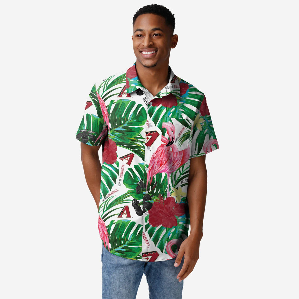 FOCO Arizona Diamondbacks Button Up Shirt Pink S Men 2