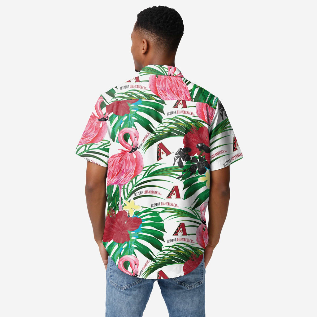FOCO Arizona Diamondbacks Button Up Shirt Pink S Men 3