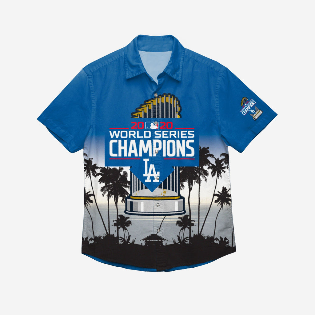 Los Angeles Dodgers 2020 World Series Champions Floral Button Up